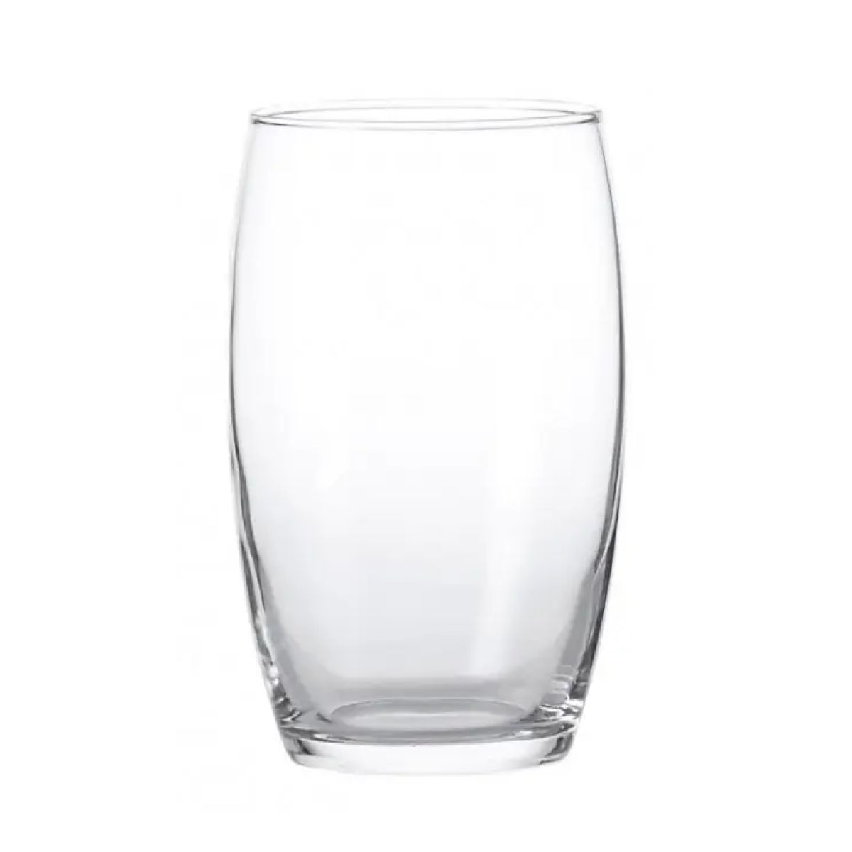 Vooraanzicht van Cosy Moments tumbler hoog  36 cl. met slanke vorm en transparant oppervlak.