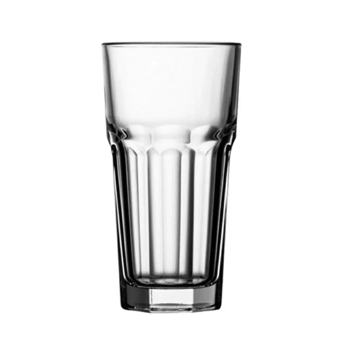 Latte Macchiato hoog 30 cl. (137 mm), in vooraanzicht met rechte cilindervorm en glad oppervlak.