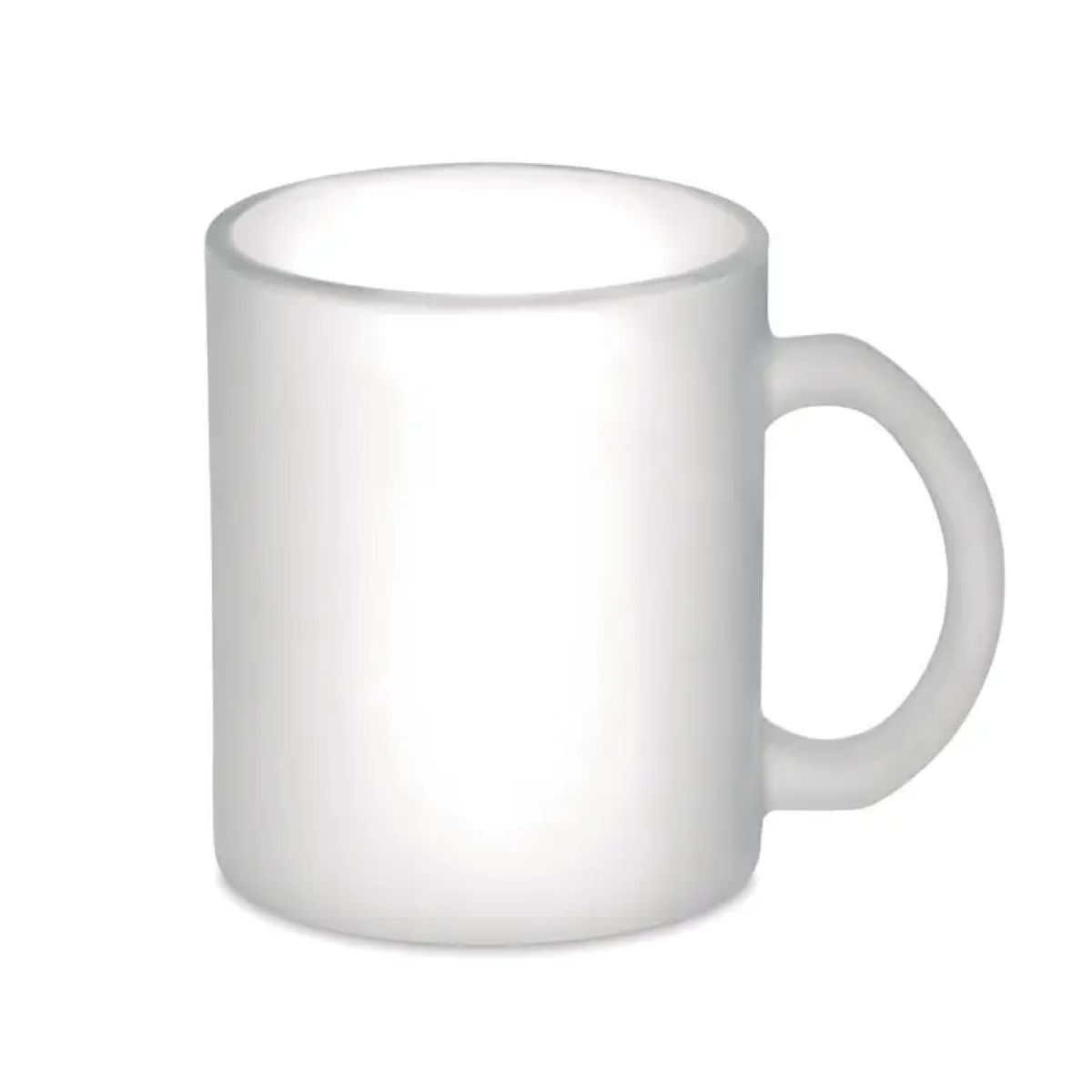 Vooraanzicht van de Sublimok Kitty glas mat 30 cl. met cilindrische vorm en gladde afwerking.