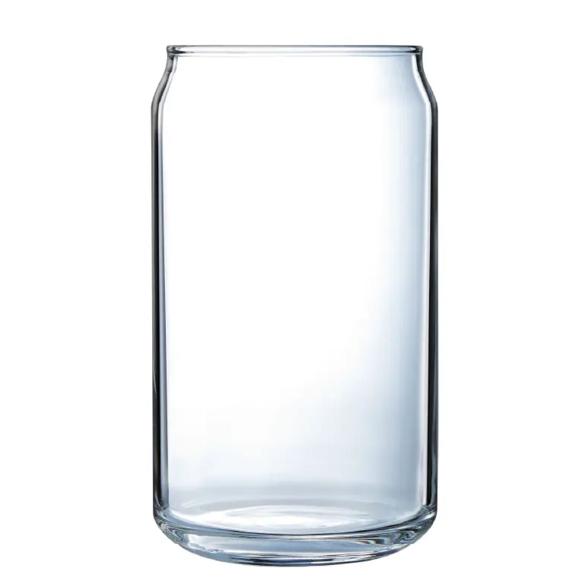 Vooraanzicht van transparant Tumbler glas 48 cl met cilindrische vorm en dikke bodem.