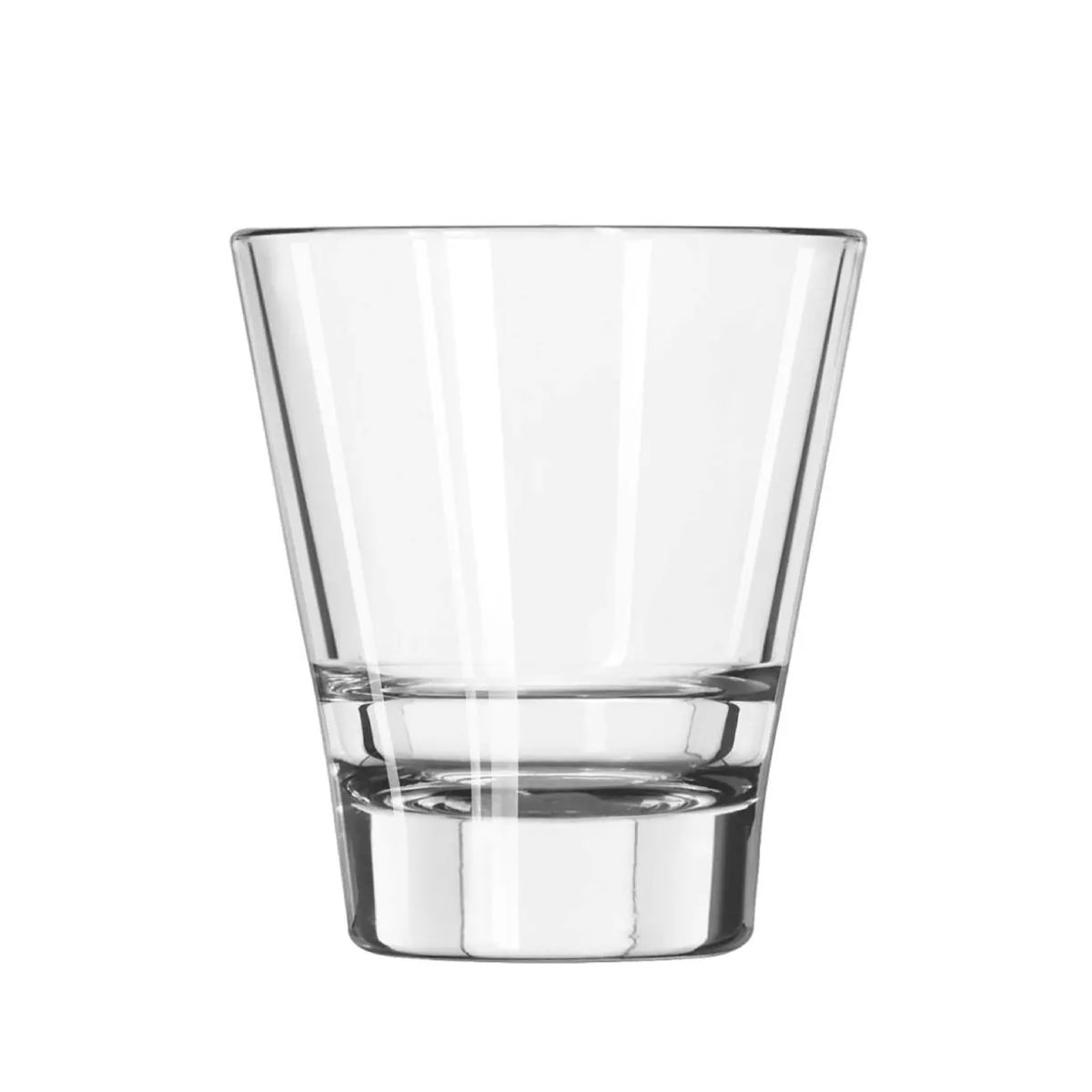 Vooraanzicht van transparant Libbey Endeavor glas van 26 cl. met rechte wand en glad oppervlak.