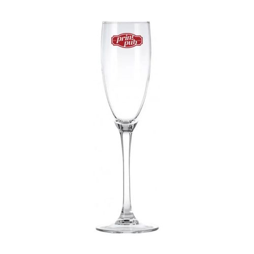Cosy Moments champagneflute 19 cl. met enkelkleurig PrintPub-logo op de kelk gedrukt.
