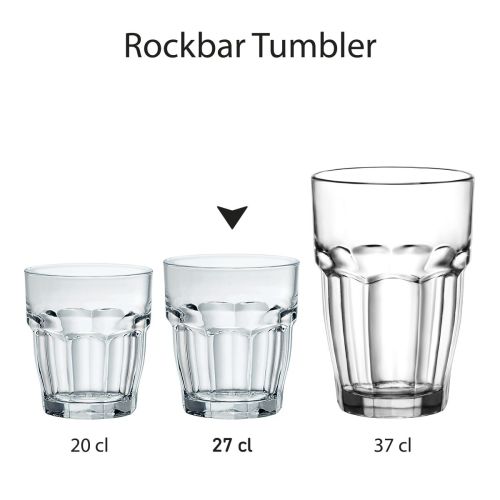 Meerdere Rockbar Tumbler glazen samen afgebeeld als productserie.
