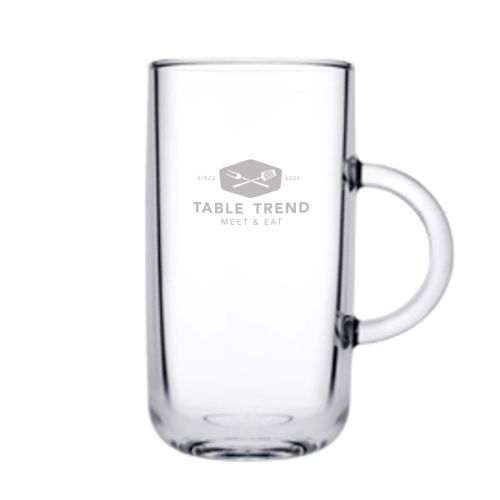 Theeglas Iconic 27 cl. met gegraveerd TableTrend-logo gecentreerd op de voorzijde.