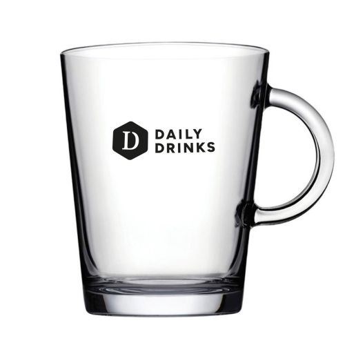 Tribeca glas 40 cl. bedrukt met éénkleurig DailyDrinks-logo gecentreerd op de voorzijde.
