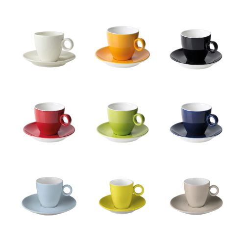 Kleurvarianten van Bart Koffie 17 cl porselein SET overzichtelijk gepresenteerd.