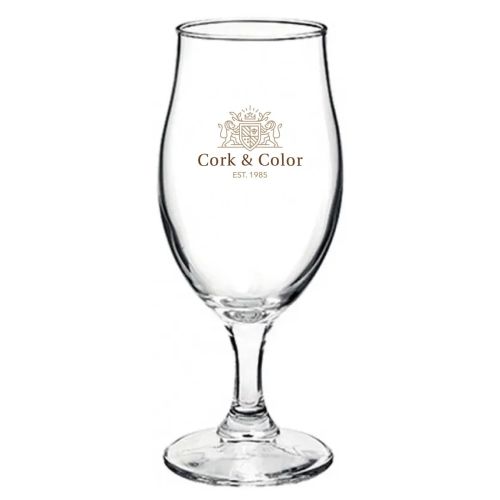 Glas van 53 cl. met meerkleurig CorkColor-logo aan de voorzijde van het Executive-model.