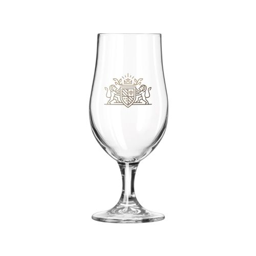 Bierglas Munich 38 cl. met full-colour CorkColor-logo op de voorkant geplaatst.