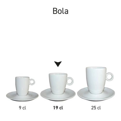 Serieoverzicht van Bola koffie hoog sets porselein, als onderdeel van de serie.