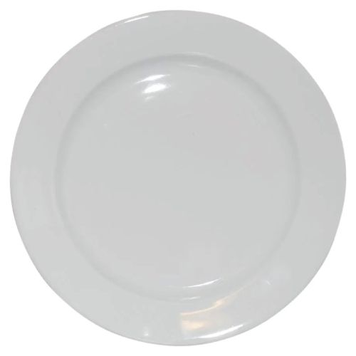 Bord brede rand wit 30,5 cm. bedrukken