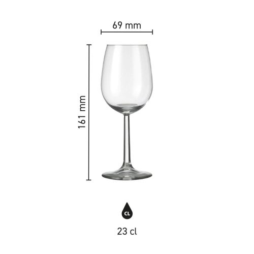 Infographic overzicht met hoogte en inhoud van de Bouquet champagneflute 17 cl.