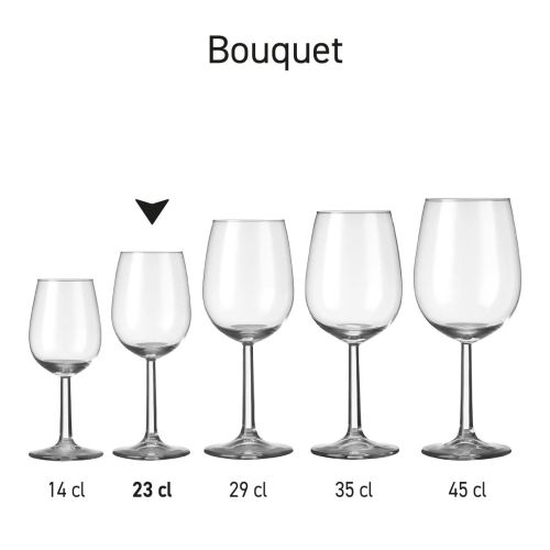 Overzichtsbeeld van meerdere Bouquet wijnglazen 23 cl. uit de serie.