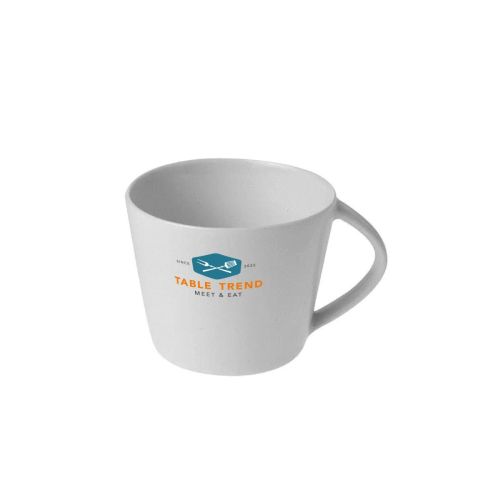 Eva Espresso Kop 10 cl. van porselein met meerkleurige TableTrend-bedrukking op vooraanzicht.