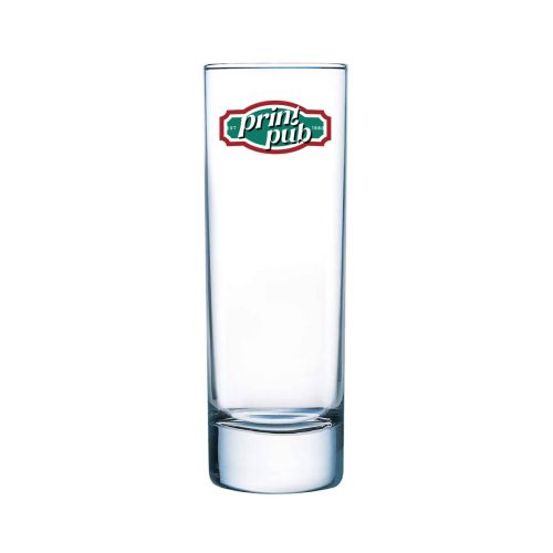 Longdrinkglas Islande 31 cl. met meerkleurig PrintPub-logo op het vooraanzicht gedrukt.