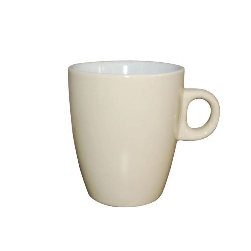 Beige Sonja mok van 18 cl in porselein met zachte beige tint