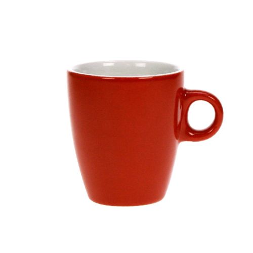 Rood-witte Sonja mok van 18 cl in porselein, met opvallende kleur en duurzame afwerking.