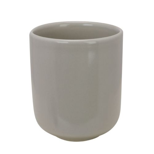 Vooraanzicht van Venus beker 35 cl. zonder oor in ivoor porselein met rechte cilindervorm.