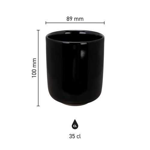 Drukgebied voor logoplaatsing in detail weergegeven op werktekening van porseleinen beker.