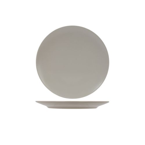 Venus bord 20 cm in ivoren porselein, strak weergegeven in vooraanzicht.