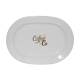 Schaal Eva ovaal wit 24 x 17,5 cm. bedrukken