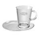 Tribeca Thee 40 cl. SET (schotel BLANCO) bedrukken