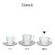 Classic Cappuccino wit 20 cl. SET bedrukken