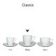 Classic Koffie wit 15 cl. SET bedrukken