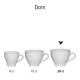 Dom Cappuccino Kop wit 20 cl.