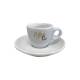 Style Espresso Kop en schotel 7 cl. SET bedrukken