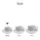Style Espresso Kop en schotel 7 cl. SET bedrukken