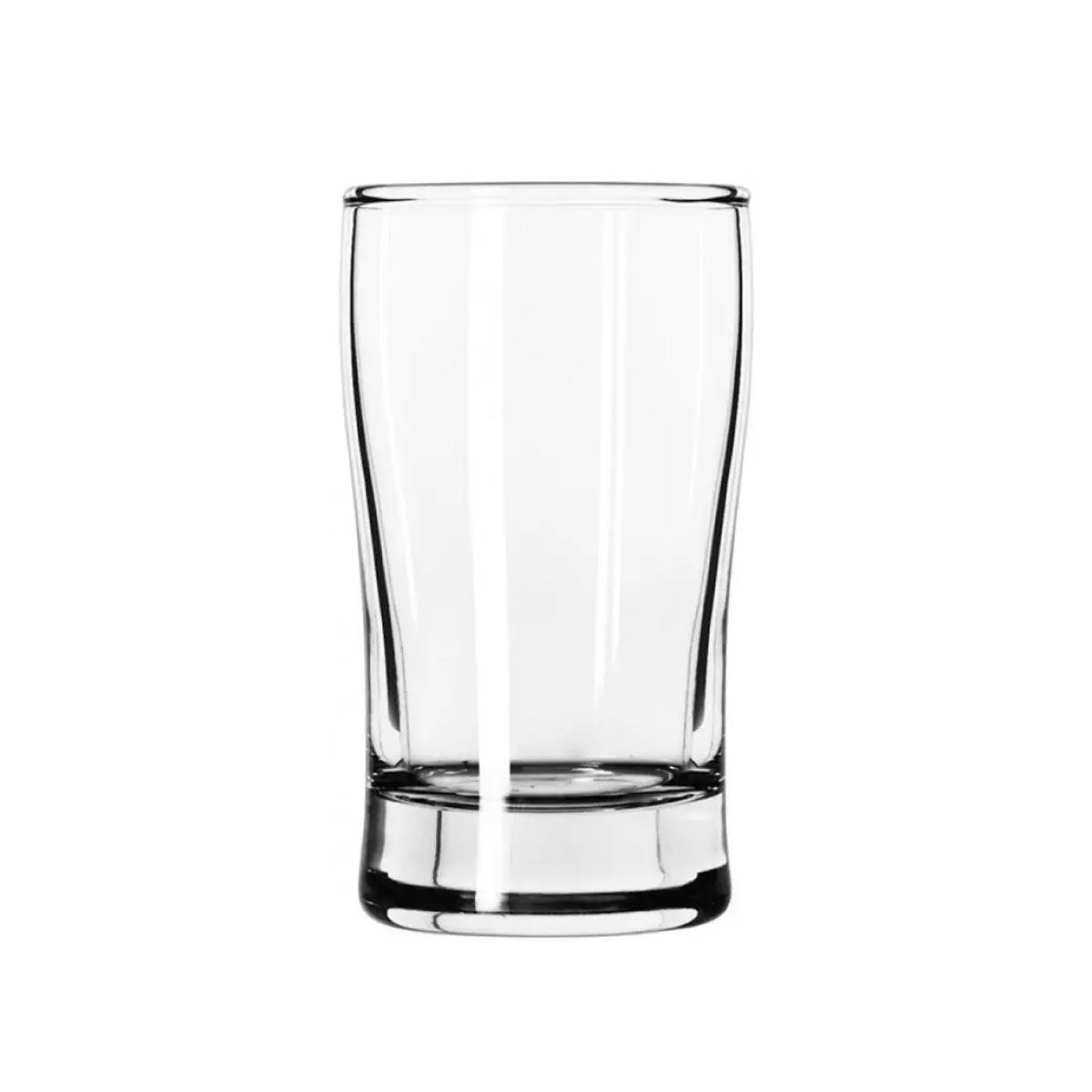 Vooraanzicht van bier proefglaasje Esquire 15 cl. transparant glas met smalle voet.