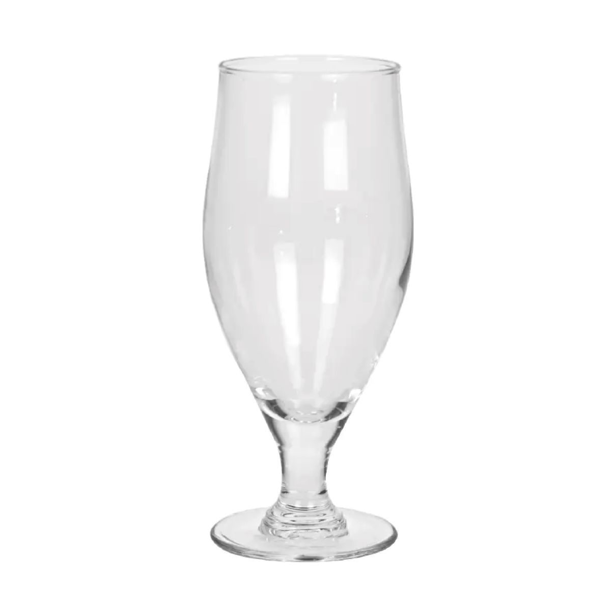 Helder glazen bierglas Cervoise  38 cl. in vooraanzicht, geschikt voor speciaalbier.