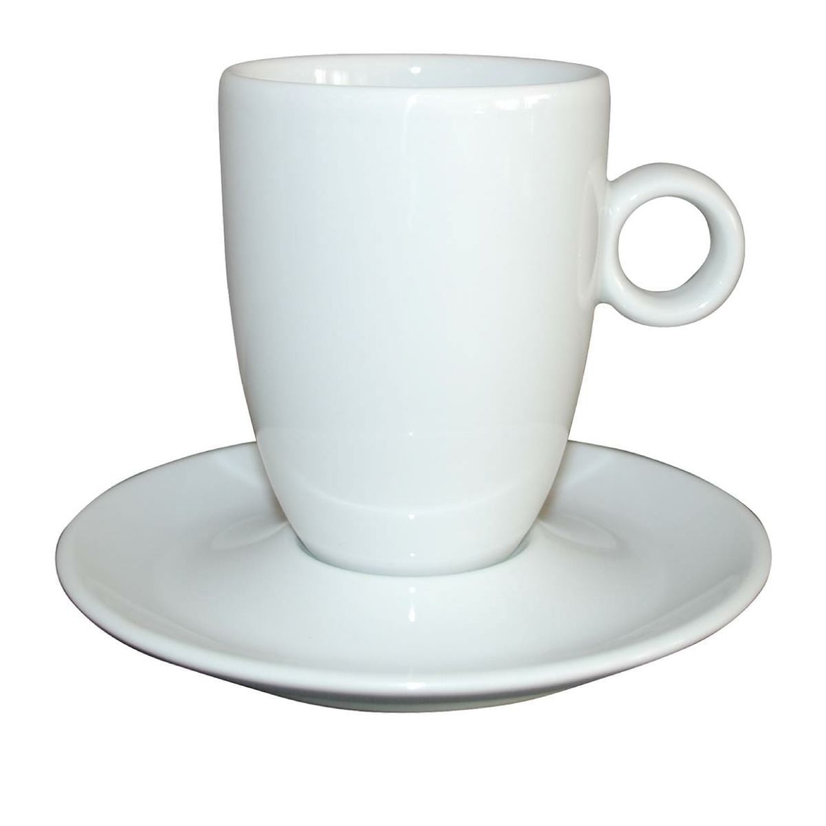 Vooraanzicht van de Bola Cappuccino hoog wit 25 cl. SET