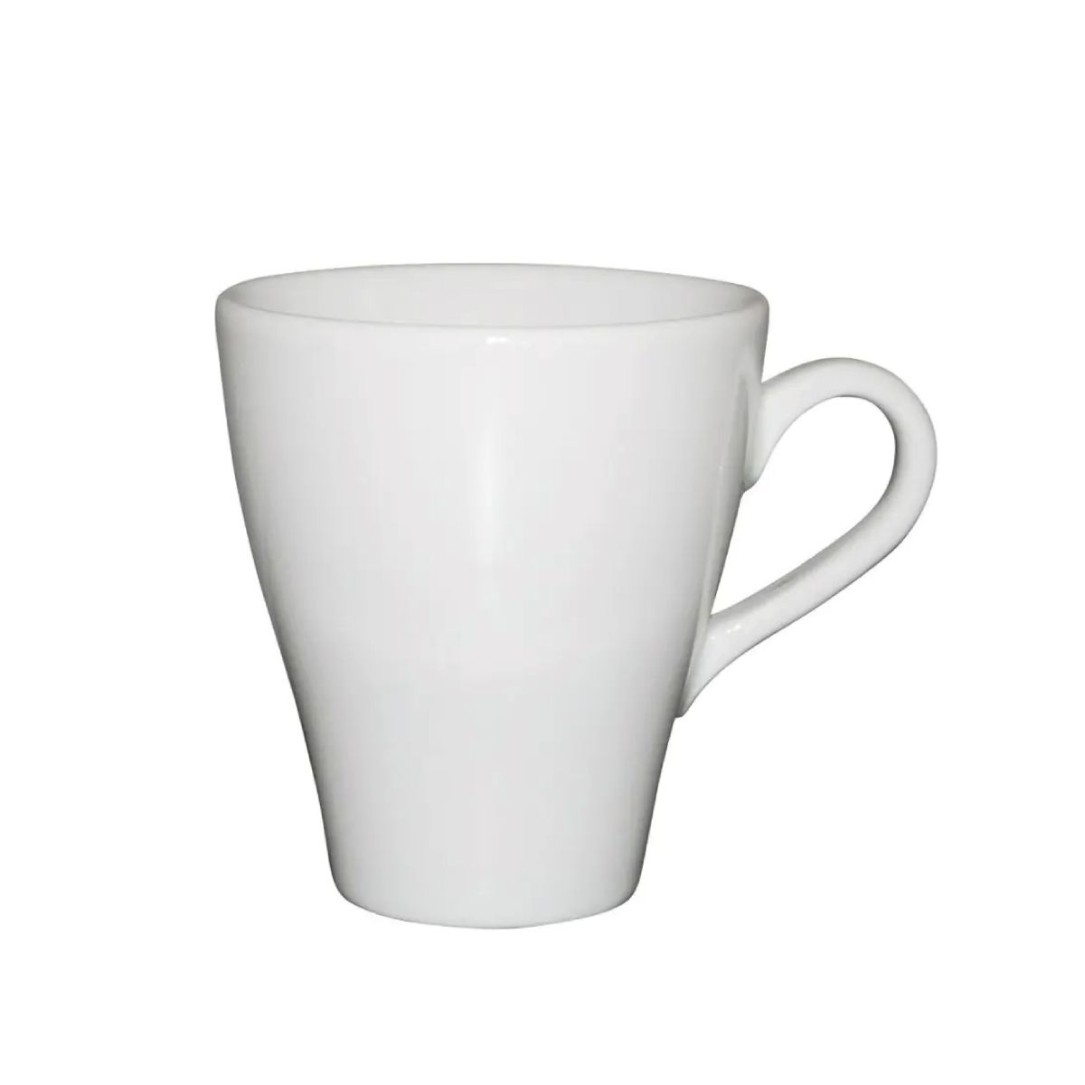 Porseleinen Dom mok wit 25 cl., frontaal gefotografeerd tegen neutrale achtergrond.