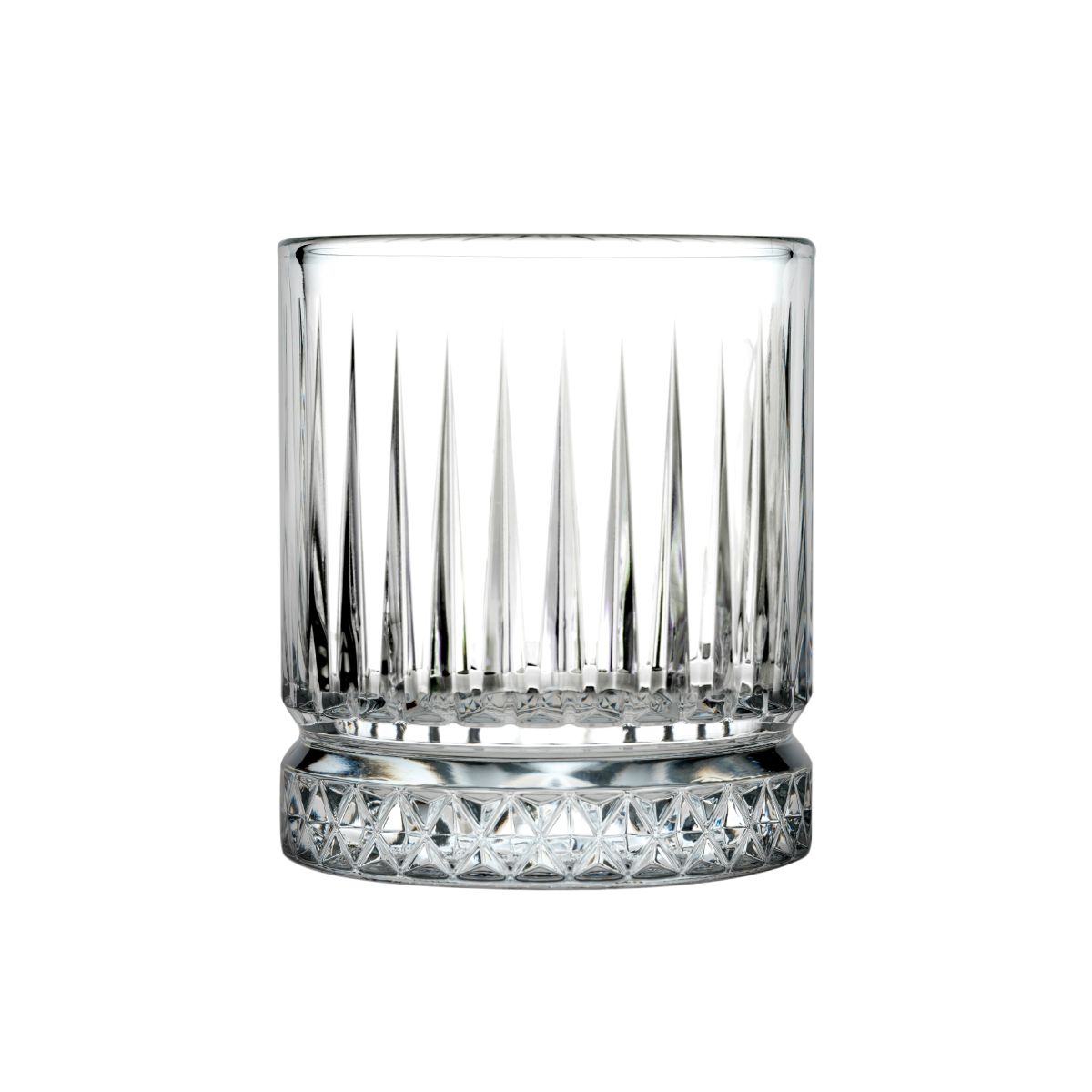 Elysia Whisky glas 21 cl. in recht vooraanzicht, cilindrisch en transparant model.