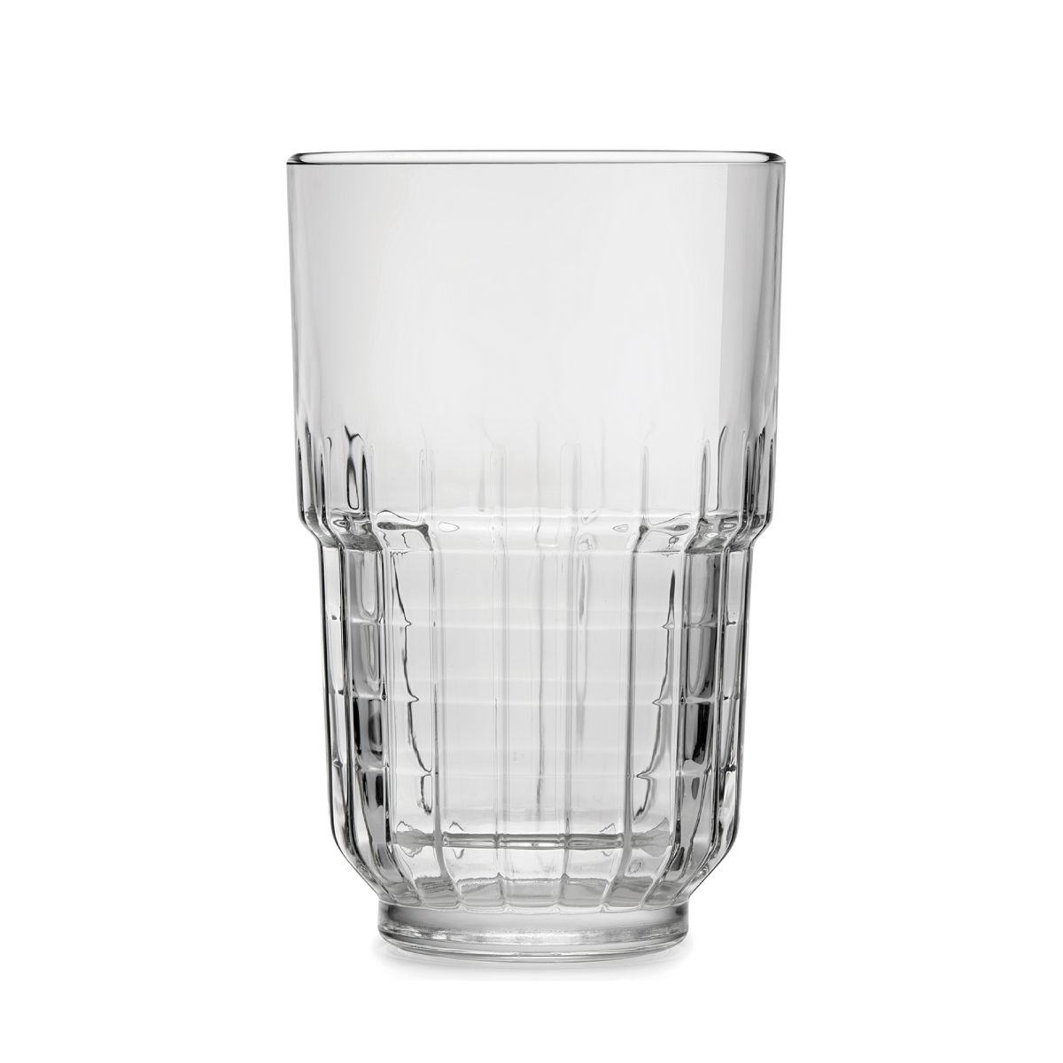 Longdrinkglas Onis 34,5 cl in helder glas, recht van voren en zonder decor weergegeven.