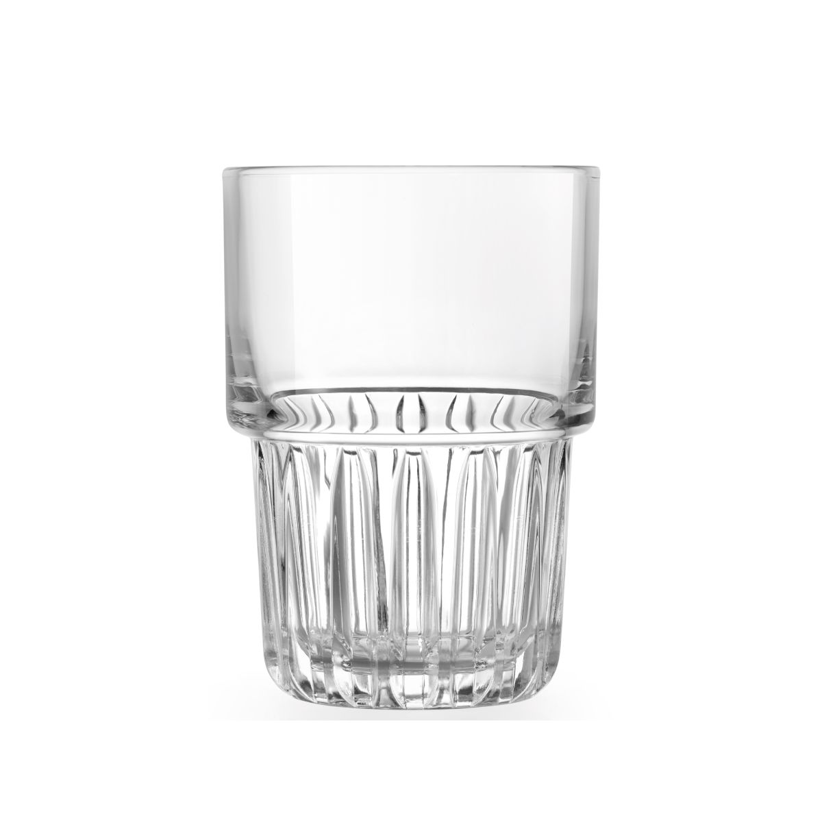 Helder Onis Everest longdrinkglas 26,5 cl met dikke bodem, weergegeven in recht vooraanzicht.