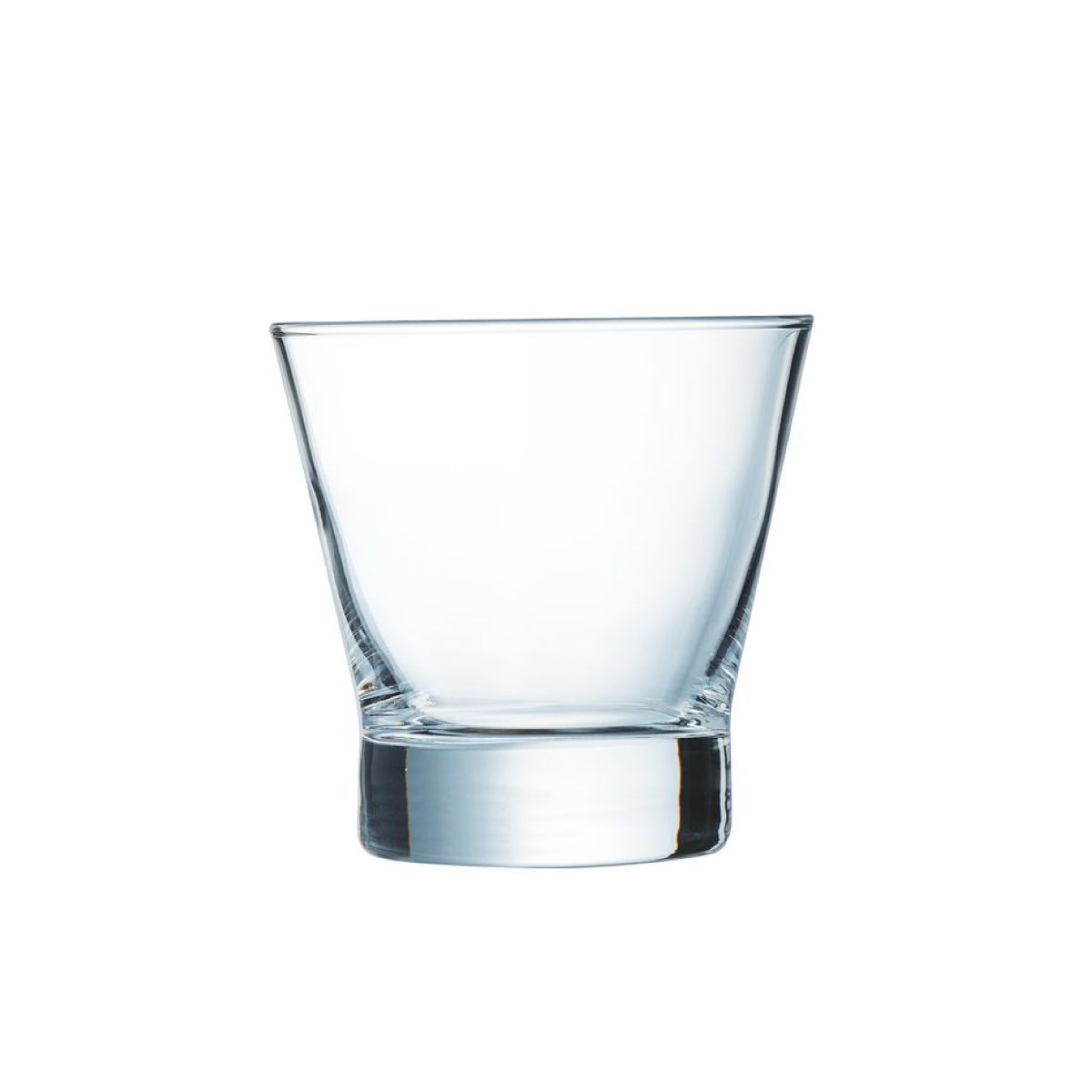 Voorzijde van het Shetland 25 cl. glas, een helder model voor dagelijks drinkgebruik.