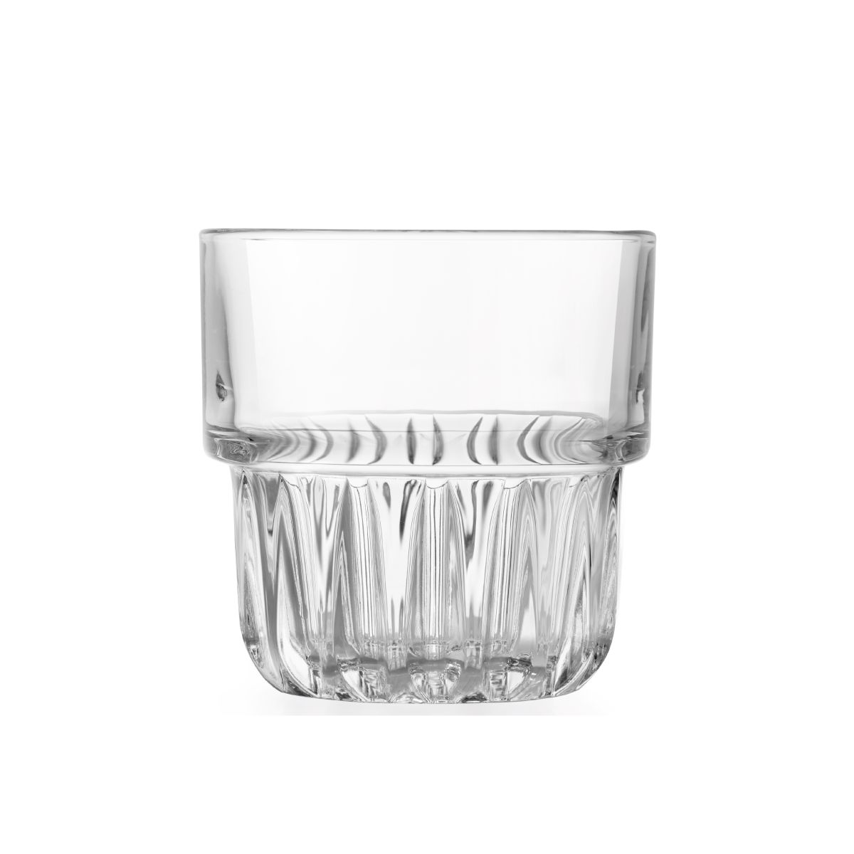Everest tumbler 23 cl. vooraanzicht van helder glas met cilindervormige uitstraling.